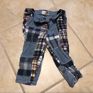 Peek baby plaid block pants